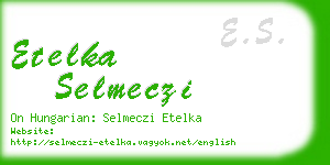 etelka selmeczi business card